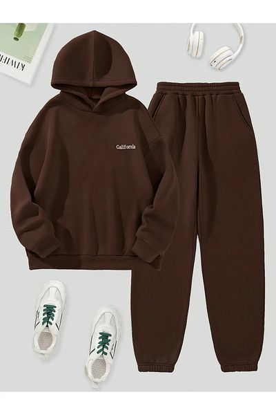 ciwi&life Σετ φόρμας Unisex καφέ 2ip California Printed