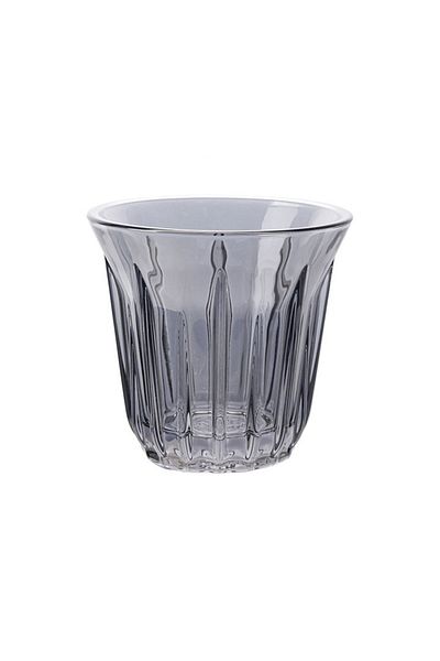 MIBRU Coffee glass cup smoke black 160ml