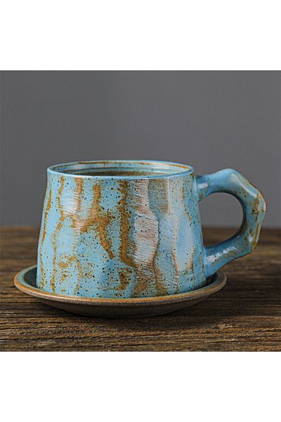 MIBRU Coffee ceramic cup with plate 250ml