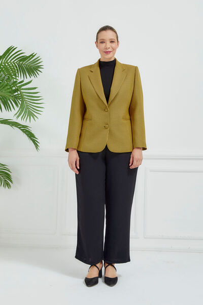 Fagi Γυναικείο κλασικό μπουφάν με κουμπιά με καρό