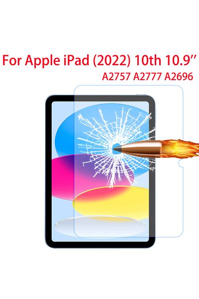 Choice iPad 10th 2022 10.9 9H Tempered Glass For Apple iPad 10th Gen 10.9 inch 2022 A2757 A2777 A2696 Scree