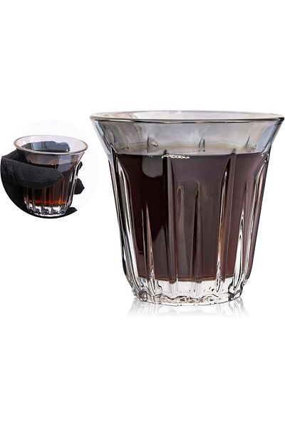 MIBRU Coffee espresso glass cup smoke black 90ml