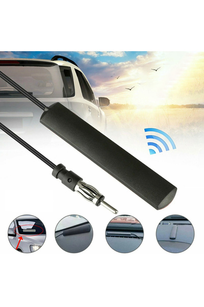 VAKIND هوائي داخلي مخفي للسيارة DC 5-12V مكبر إشارة معزز هوائي 85-860 ميجا هرتز بطول 3 أمتار
