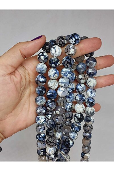 Yasamtohumu Niz perli od ahat kamenja 12 mm (53368)