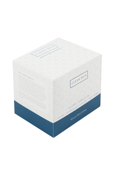 Choice أبيض - 4 قطع من مناشف كلين سكين كلوب كلين تاولز XL™، منشفة وجه حيوية، مناديل وجه للاستخدام مرة واحدة، مزيل مكياج