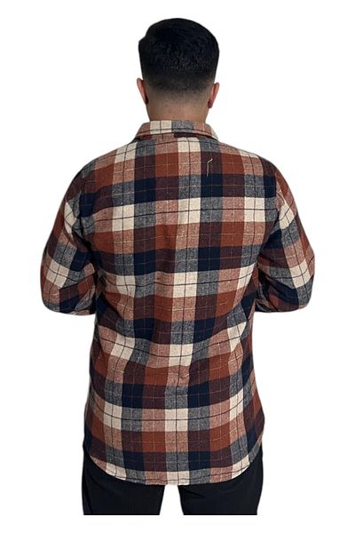 Pi Giyim Мъжка стандартна риза с дълъг ръкав Lumberjack