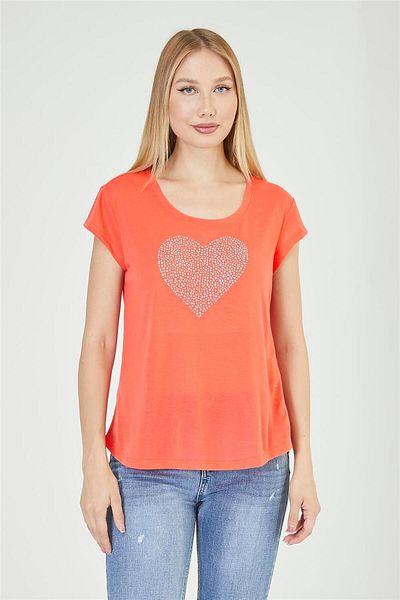 HomeStore T-Shirt mit Stein-Print