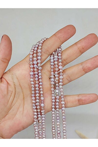 Yasamtohumu Μοτίβο Μαργαριταριού Ροζ Βασιλικής Ποιότητας 4mm (53334)