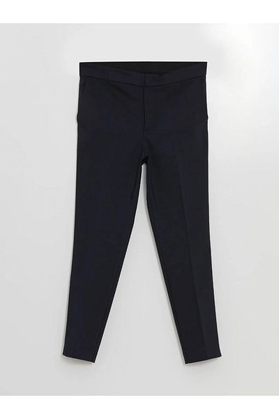 LC Waikiki Lcw Vision Navy Blue Elastic Waist Carrot Cut Women's Trousers