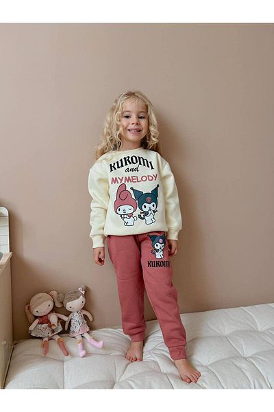 hira kids collection Kuromi̇ Printed Children's Tracksuit