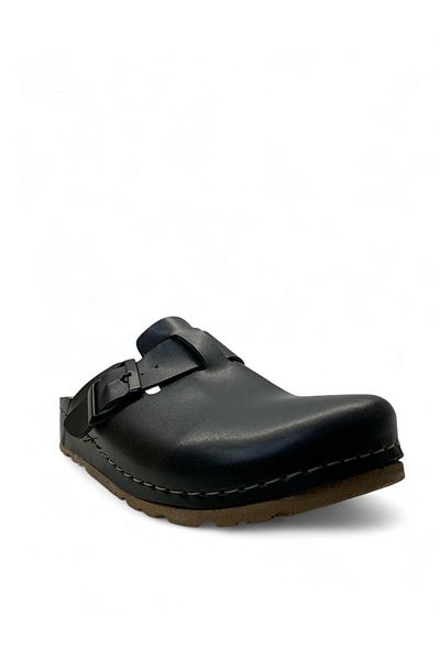 Tuğba Ortopedi S182 Closed Front Black Anatomical Slippers