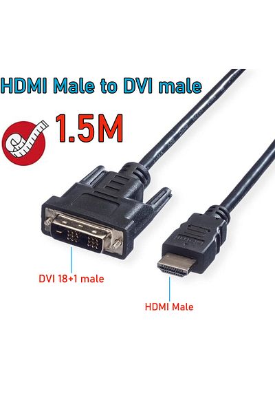 Choice Other H To D Male 1.5m Hdmi To Dvi Cable 3m/1.5m/adapter Bi-direction Hdmi To Dvi Adapter Cable 1080