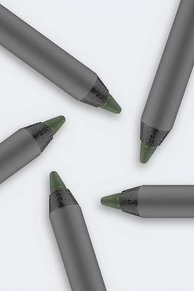 Alix Avien Green Eye Liner Long-Lasting Waterproof Non-Flocking and Non-Dispersing - Extreme Khaki