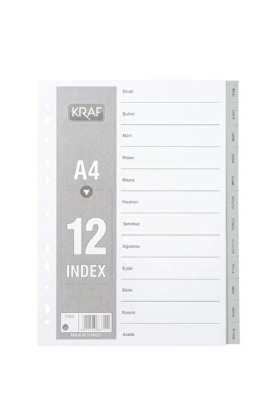KRAFE Kraf Dosya Separatörü Aylar