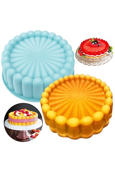 Choice قطعة واحدة باللون الأزرق، اصنعي كعكات لذيذة باستخدام قالب الكيك السيلي...