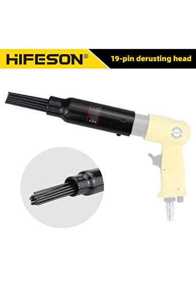 Choice 19 Pins Air Descaler Needle Tool Kit Fits Air Chisel Hammer Removes Pa...