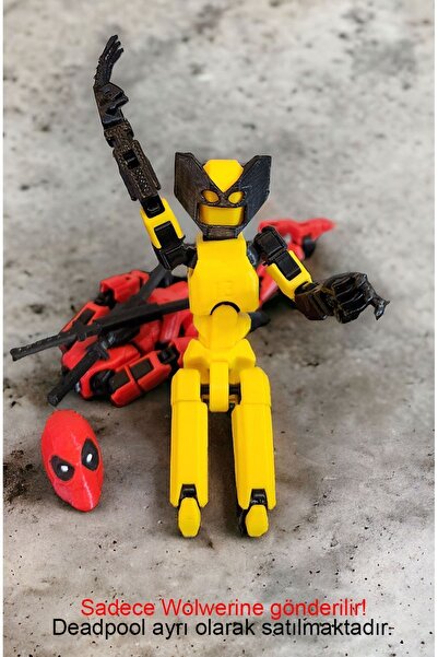 Suelo Butik Wolverine Titan 13 Tüm Eklemleri Hareketli Aksiyon Figürü Robot D...
