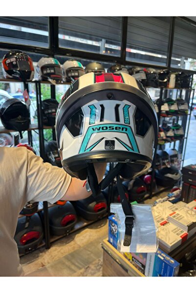 Dnc Motor Aksesuar Wosen Güneş Gözlüklü Çene Açılır Kask Kadın ( Mor)