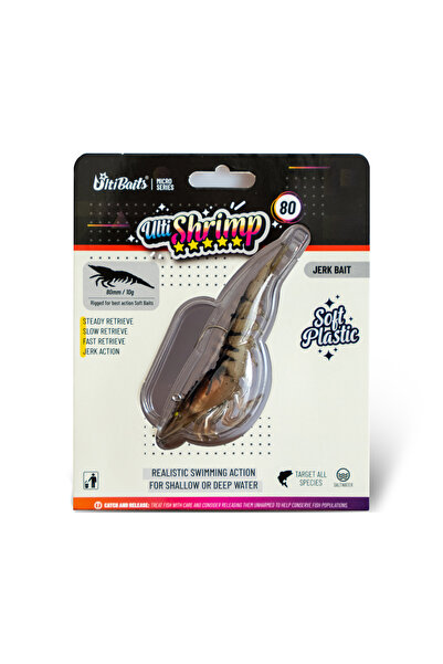 ultibaits UltiShrimp 80 Silikon karides, silikon yem