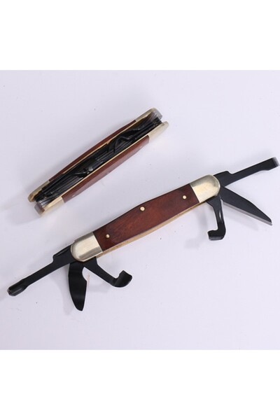 Choice 6 in 1 Multi-purpose Portable Folding Pocket Cutter Wood & SK5 Steel Portable Gift Cutting Tool F...