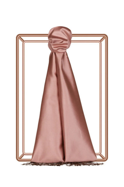 ipekevi Двосторонній шовковий шарф - рожевий