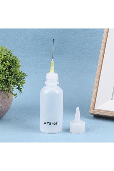 KOQZM 1Pc 50ML Plastic Liquid Alcohol Bottle For Dispenser Rosin Solder Flux Paste For Phone PCB Cleani...