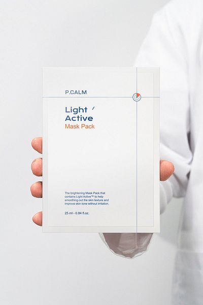 P Calm Light Active Mask - Containing Tranexamic Acid, Acne Scar Renewal, Blemish and Anti-aging 1 Piece