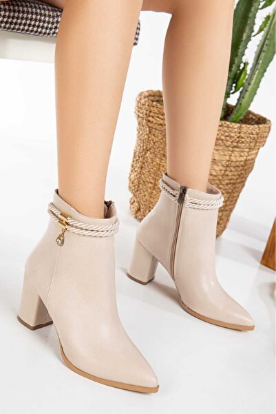 wense Γυναικείες μπότες με τακούνι με με ρέλι αγκράφες στο πλάι