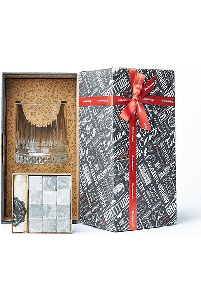 STOREMAX Ntwork Whiskey Glass Gift Set - Gift Boxed 12 Piece Whiskey Stones - Gift for Fathers Fi
