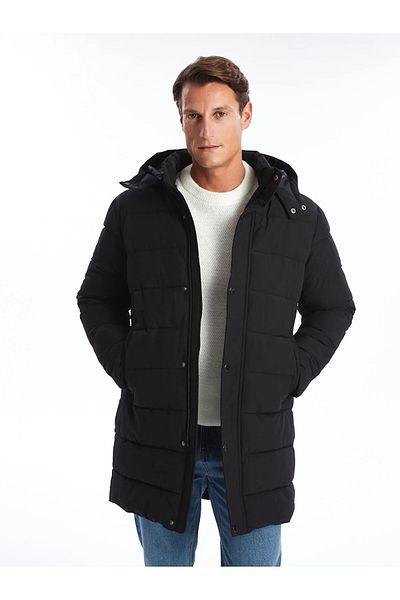LC Waikiki Classic Standard Fit Hooded Men's Coat