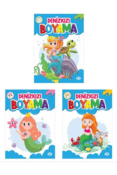 dokuzyayinlari Mermaid Coloring Set (3 Books) / Collective / Nine Children / ...