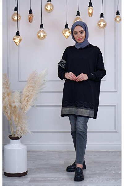 MissWhence Triko Tunik Miss226 Siyah