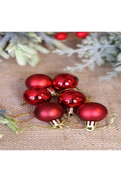 DÜVENCİ TİCARET Ornament pentru bradul de Crăciun, set de 6 bile de 3 cm