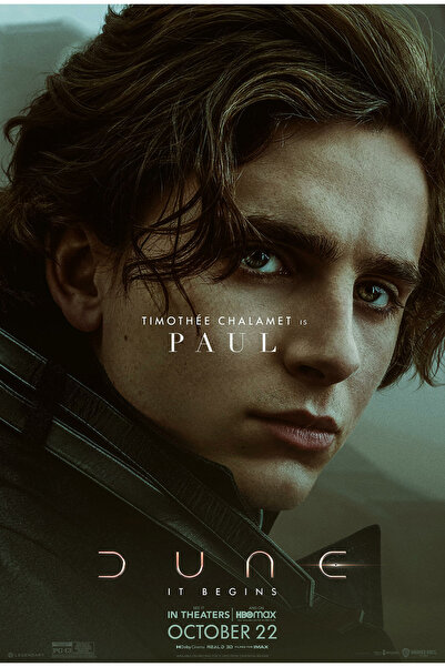 512 STORE Dune Film Paul Afiş Poster 30x42 Çerçevesiz