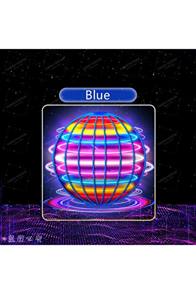 Choice لعبة كرة طائرة زرقاء دوارة على شكل بوميرانج، طائرة بدون طيار صغيرة تدو...