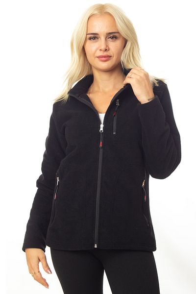 BEG COLLECTİON Women's Fleece Full Zip 3 Pocket Outdoor Thick Fleece Jacket