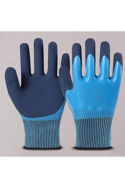 Choice Blue Horticultural Gloves Stab Puncture Resistant Latex Waterproof For Work Labor Protection Wear Re