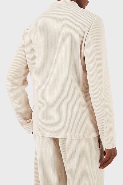 Emporio Armani سترة عادية بياقة واقفة للرجال 6D1G6P 1JHNZ 0135