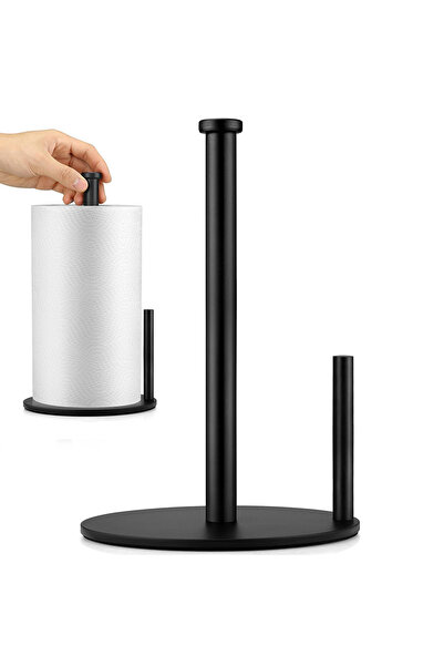 Choice حامل مناشف ورقية أسود، حامل مناشف ورقية لسطح الطاولة، حامل لفافة ورقية...