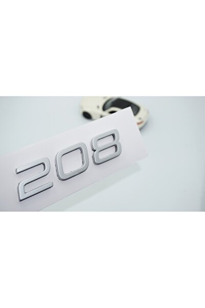 DK Tuning غطاء محرك السيارة الأمامي بيجو 208 2022+ شعار ABS رمادي