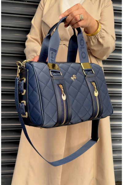 Miami Polo Clup Geantă de mână și de umăr cu curea lungă reglabilă cu 4 compa...