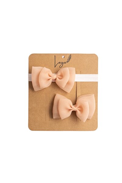 LOGO AKSESUAR مجموعة مكونة من قطعتين من ربطة شعر على شكل دبوس للأم والفتيات -...