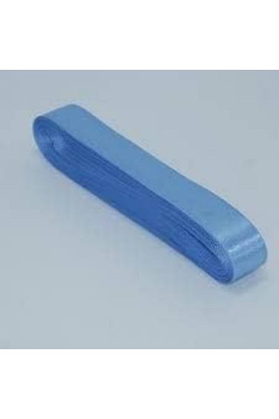 HunaGoods Μπλε Σατέν Κορδέλα - 1 cm 10 Yards SDGNH 1038993