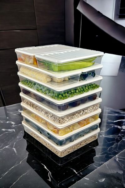 FİTHOME Fitbox Set of 10 Airtight Freezer and Refrigerator Organizer Set