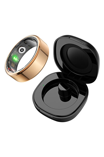 COLMI 12 Gold COLMI-R02 Smart Ring with Charging Case for Men Women, Battery Life, 39 Days, Health Monitor