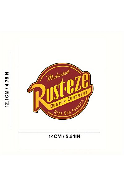 Choice3 ملصق واحد أحمر من Rust-Eze للسيارات، مناسب لأجهزة الكمبيوتر المحمولة،...