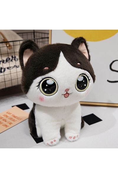 Choice 35cm Black 2Sizes of Cuddly Cat Plush Toys the Healing Series of Cats Brings Warmth and Peace of Min