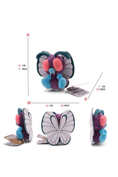 Choice Butterfree Scolipede Butterfree Weedle Plush Toys Stuffed Collection Doll, Birthday Gift For Childre
