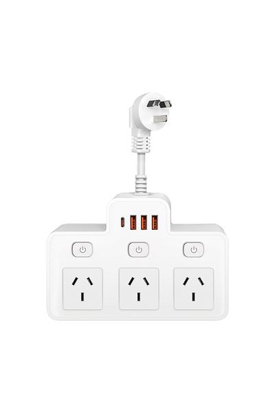 Choice Au Plug White Australia Power Strip Au Multitap Wall Mounted Independent Switch Power Socket With Us