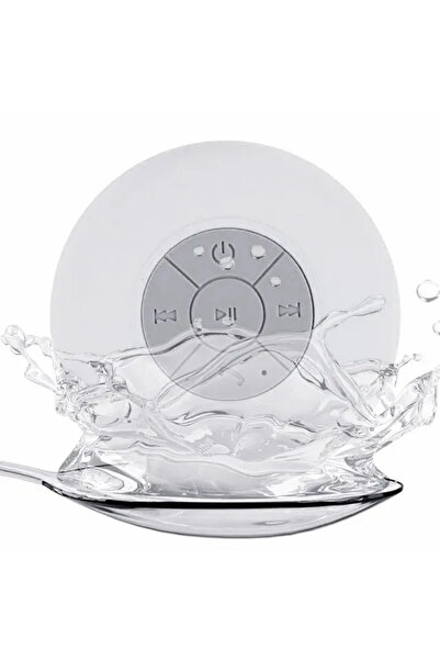 Choice مكبر صوت لاسلكي أبيض مقاوم للماء بتقنية بلوتوث من دوتريو، مزود بكوب شف...